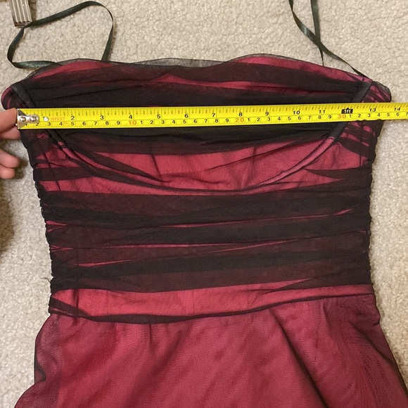 BCBGMAXAZRIA black pink tulle lace dress (S-M) Avril Lavigne pop punk style - Picture 14 of 17